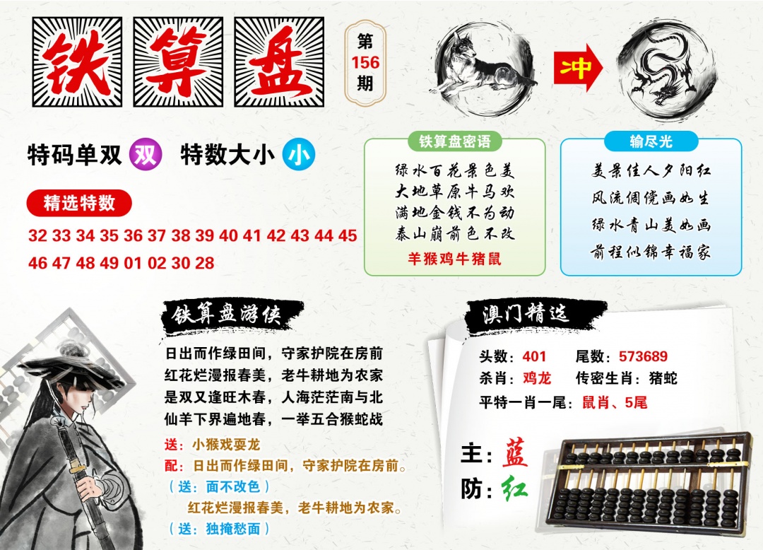 2026156铁算盘预测
